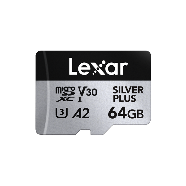 LEXAR Silver Plus microSD Card - 64/128/256GB