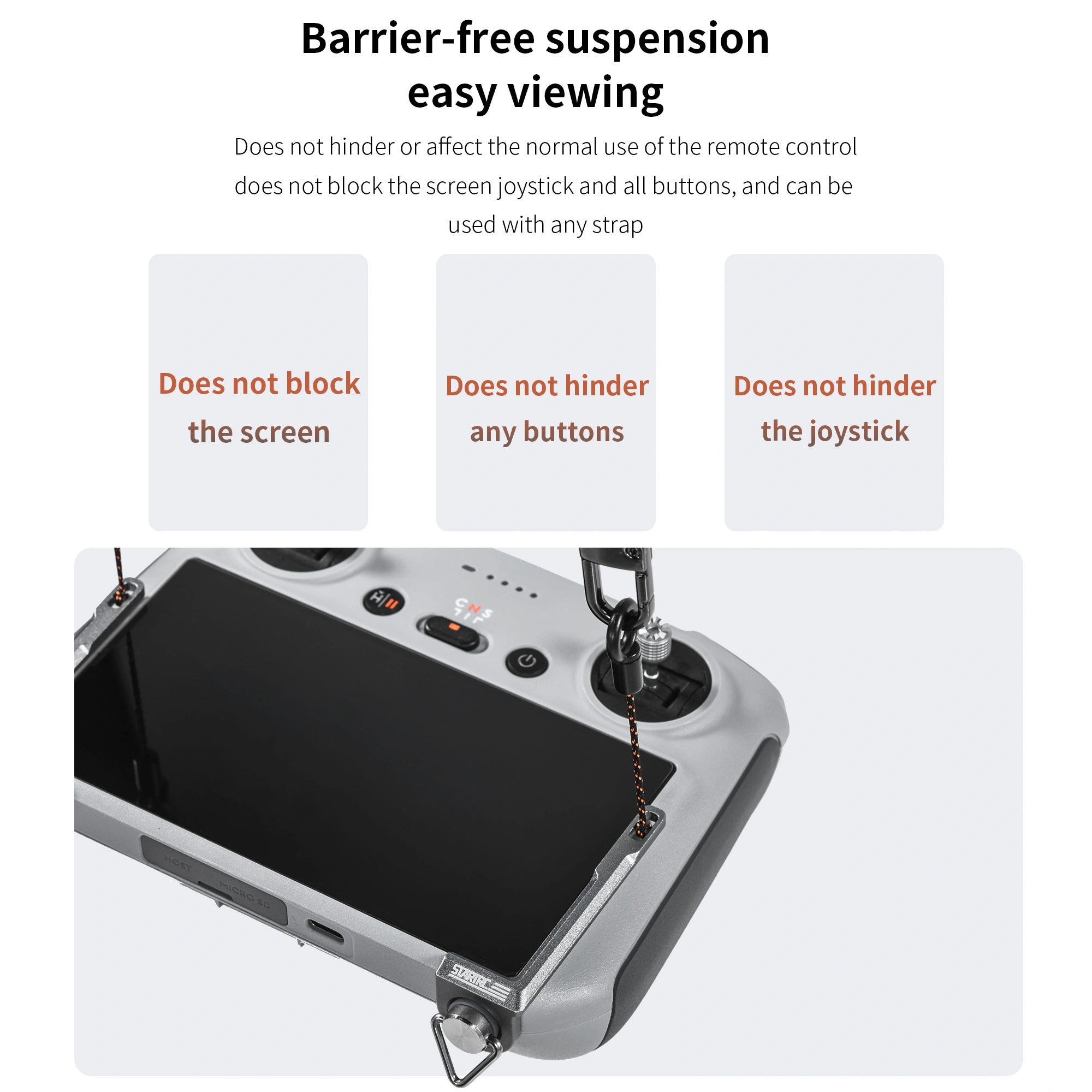 STARTRC Neck Strap Self-Balance Kit fyrir DJI RC / RC 2 / RC Pro