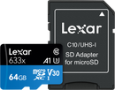 LEXAR microSD Card - 32/64/128/256GB U1-U3 V30